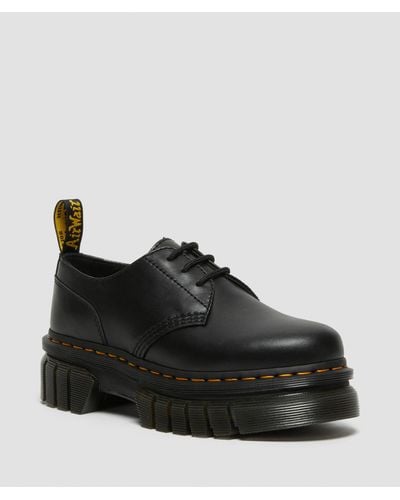 Dr. Martens Audrick plateauschuhe aus leder schwarz