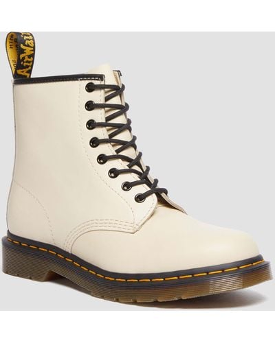 Dr. Martens 1460 Smooth Leather Lace Up Boots - Natural