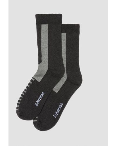 Double Doc Organic Cotton Blend 3-Pack Socks in Black