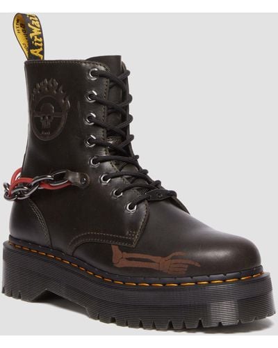 Dr. Martens Jadon Mad Max Leather Boots - Black