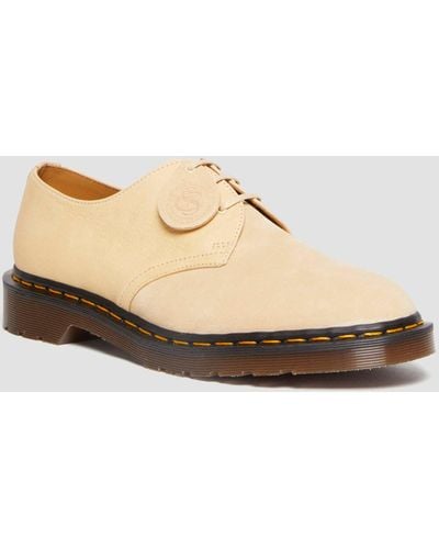 Dr. Martens 1461 Made In England Suede Oxford Shoes - Natural
