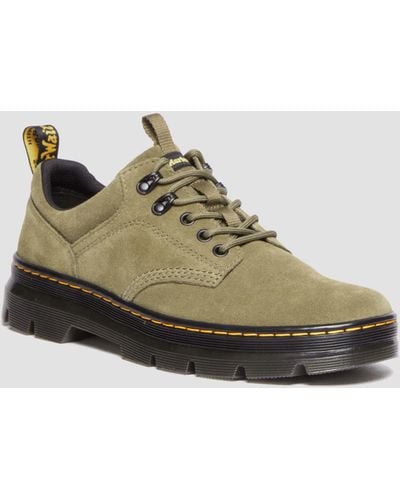 Dr. Martens Reeder Suede Utility Shoes - Green