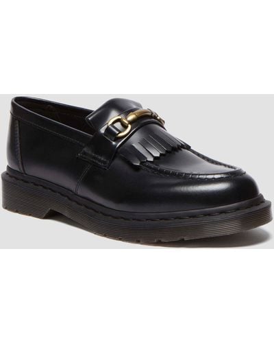 Dr. Martens Adrian Snaffle Smooth Leather Loafers - Black