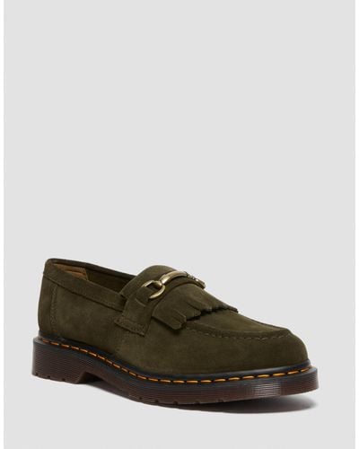 Dr. Martens Adrian Snaffle Suede Loafers - Green