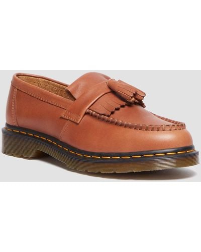 Dr. Martens Adrian Carrara Leather Tassel Loafers - Brown