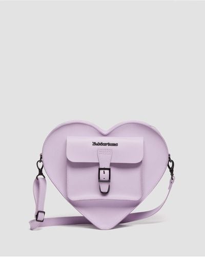 Dr. Martens Heart Shaped Leather Backpack - Purple