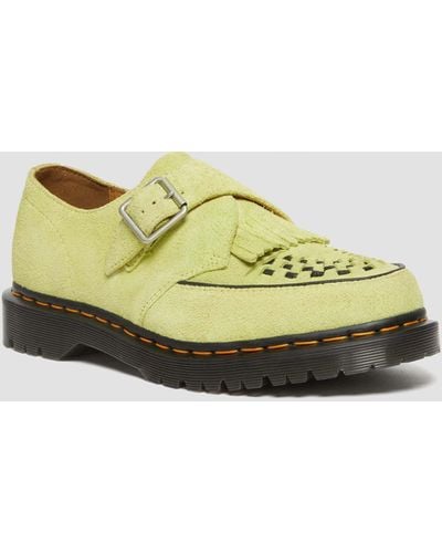 Dr. Martens Zapatos creepers ramsey de ante con hebillas y flecos - Amarillo
