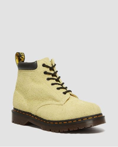 Dr. Martens 939 Ben Suede Padded Collar Lace Up Boots - Natural