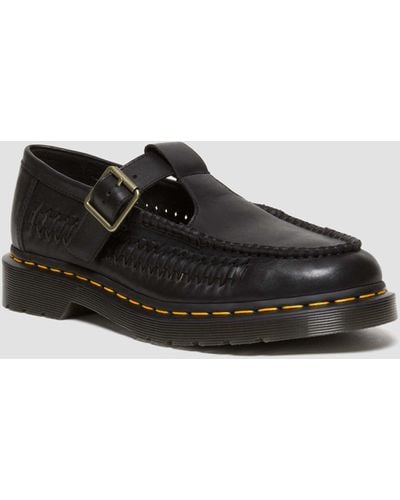 Dr. Martens Adrian T-bar Leather Mary Jane Shoes - Black