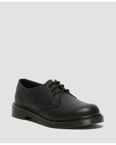 Dr. Martens Cuero zapatos 1461 mono para joven de piel softy t - Negro