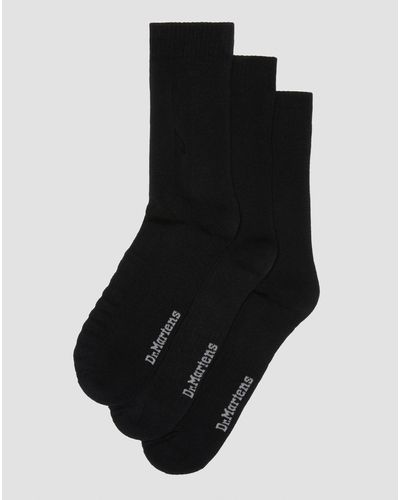 Dr. Martens Double Doc Cotton Blend 3-pack Socks - Black