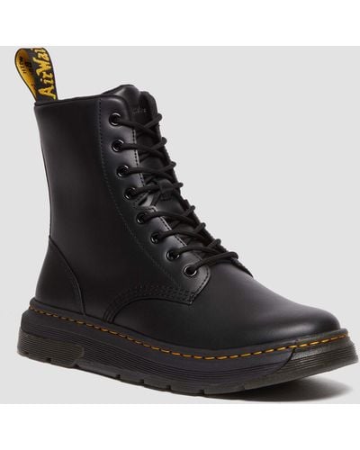 Dr. Martens Crewson Leather Lace Up Boots - Black