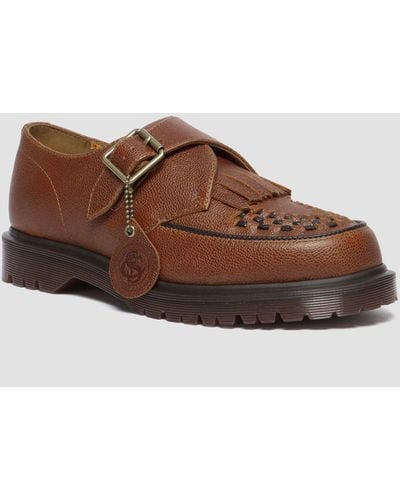 Dr. Martens Ramsey Westminster Leather Buckle Creepers - Brown