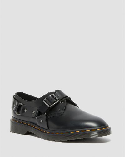 Dr. Martens Henree Smooth Leather Buckle Shoes - Black