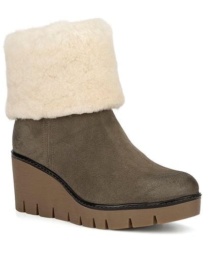 Vintage Foundry Poppy Wedge Bootie - Brown