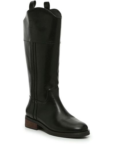 Crown Vintage Fyan Wide Calf Boot - Black