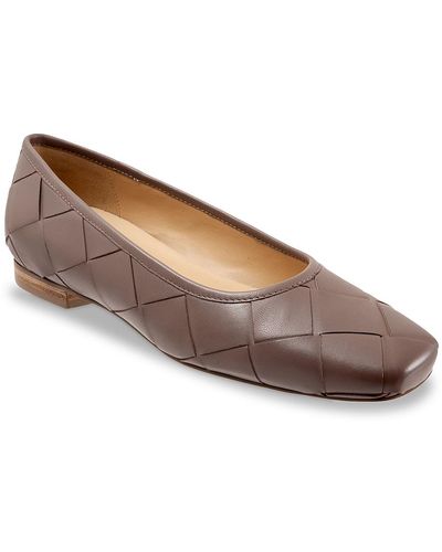 Trotters Hanny Ballet Flat - Brown