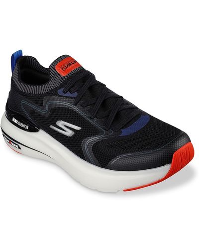 Skechers Max Cushioning Hyper Burst Smooth Strike Slip-on Sneaker - Blue