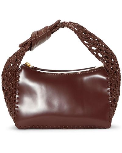 Vince Camuto Halia Leather Mini Shoulder Bag - Brown