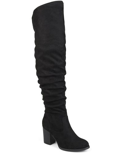 Journee Collection Kaison Over-the-knee Boot - Black