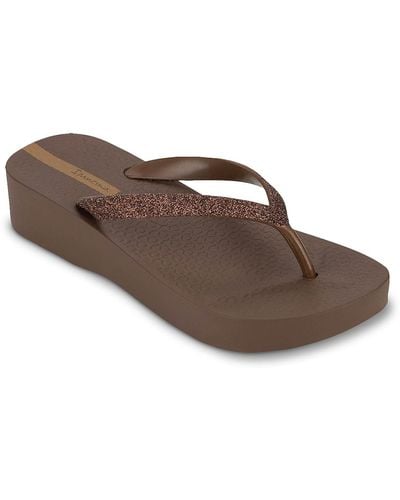 Ipanema Mesh Chic Platform Sandal - Brown