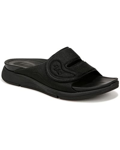 Ryka Tao Recovery Slide Sandal - Black