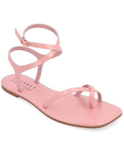 Journee Collection Charra Sandal - Pink