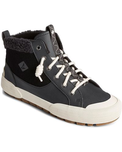 Sperry Top-Sider Pier Wave Storm Tumbled Sneaker Bootie - Black