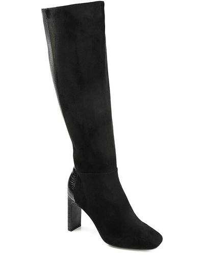 Journee Collection Elisabeth Wide Calf Boot - Black