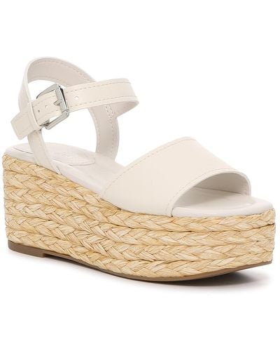 Marc Fisher Jellard Espadrille Platform Sandal - White