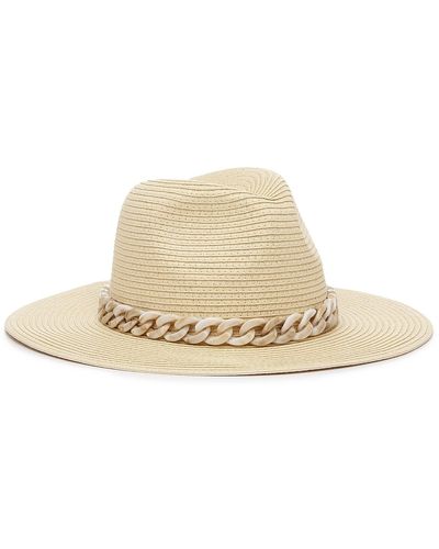 Kelly & Katie Chain Link Panama Hat - Natural