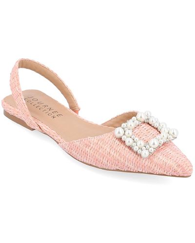 Journee Collection Hannae Flat - Pink
