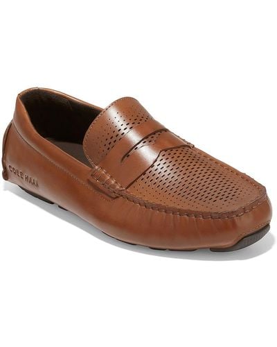 Cole Haan Grand Laser Driving Loafer - Brown