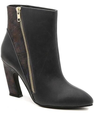 Navy blue store booties dsw