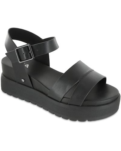 MIA Maya Platform Sandal - Black