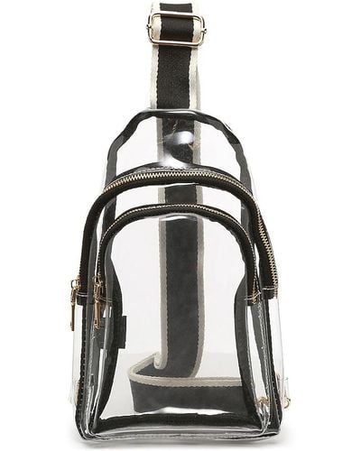 Mix No 6 Clear Sling Backpack - Black
