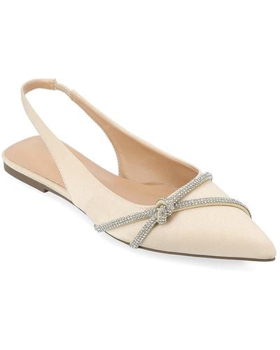 Journee Collection Rebbel Flat - White
