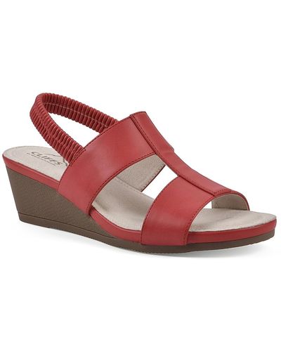 White Mountain Candea Wedge Sandal - Red