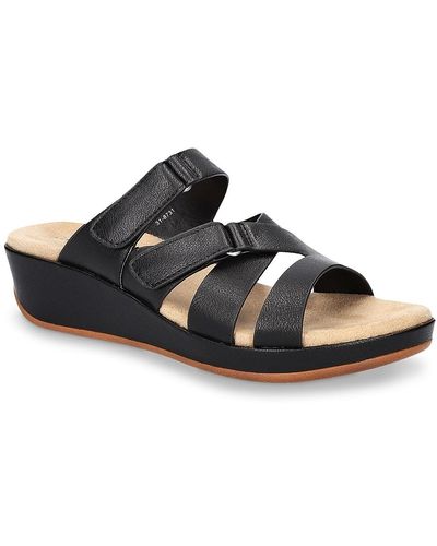 Easy Street Koda Wedge Sandal - Black