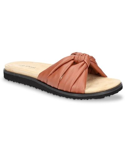 Easy Street Suzanne Sandal - Brown