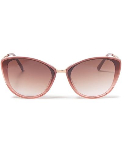 Kelly & Katie Brandy Round Cat-eye Sunglasses - Pink