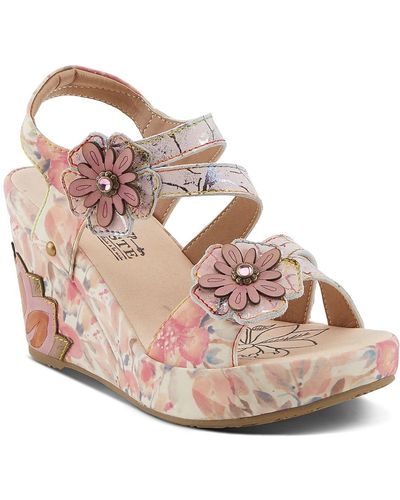 Spring Step Karnitsky Wedge Sandal - Pink