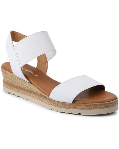 Andre Assous Neveah Espadrille Wedge Sandal - White