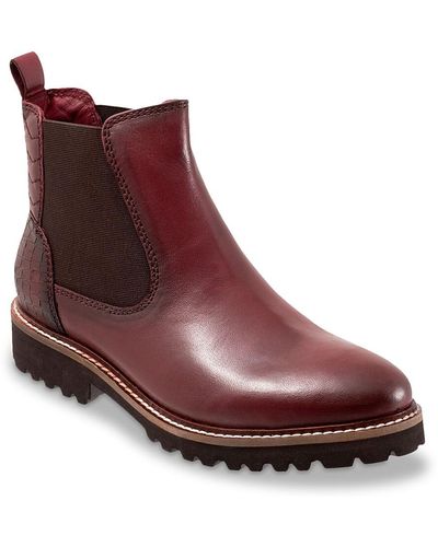 Softwalk Indy Chelsea Boot - Red