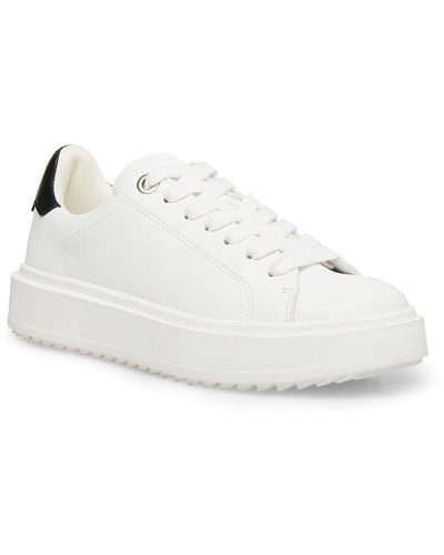 Steve Madden Charlie Fitness Lace Up Casual And Fashion Sneakers - White