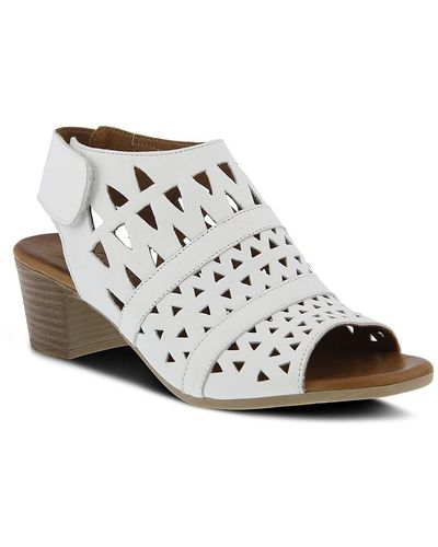 Spring Step Dorotha Block Heel Sandal - White