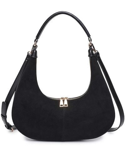 Moda Luxe Teresa Baguette Hobo Bag - Black