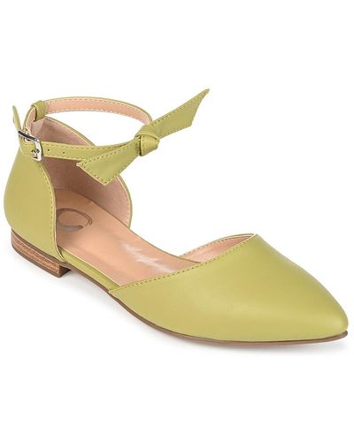 Journee Collection Vielo Flat - Yellow