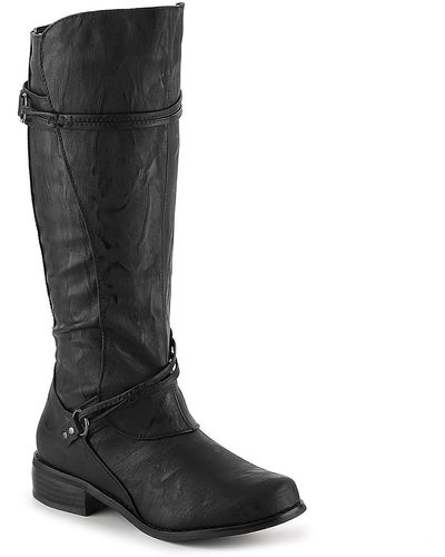 Journee Collection Harley Riding Boot - Black