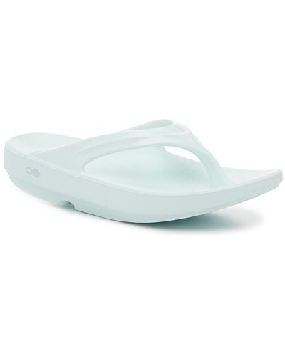 mens oofos flip flops